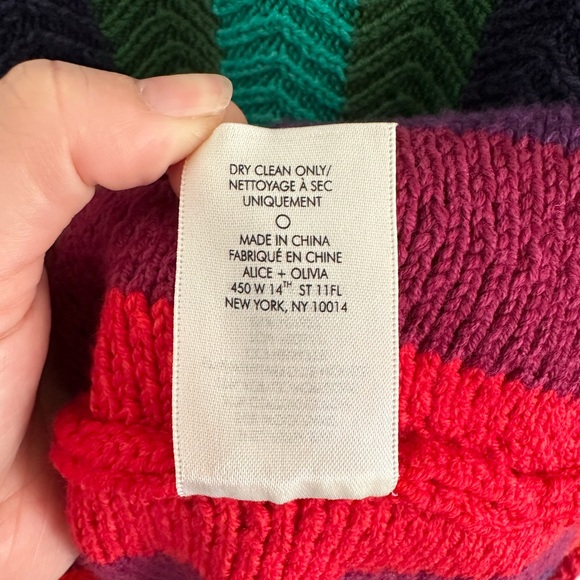 Alice + Olivia Dessie Rainbow Sweater - Picture 10 of 12